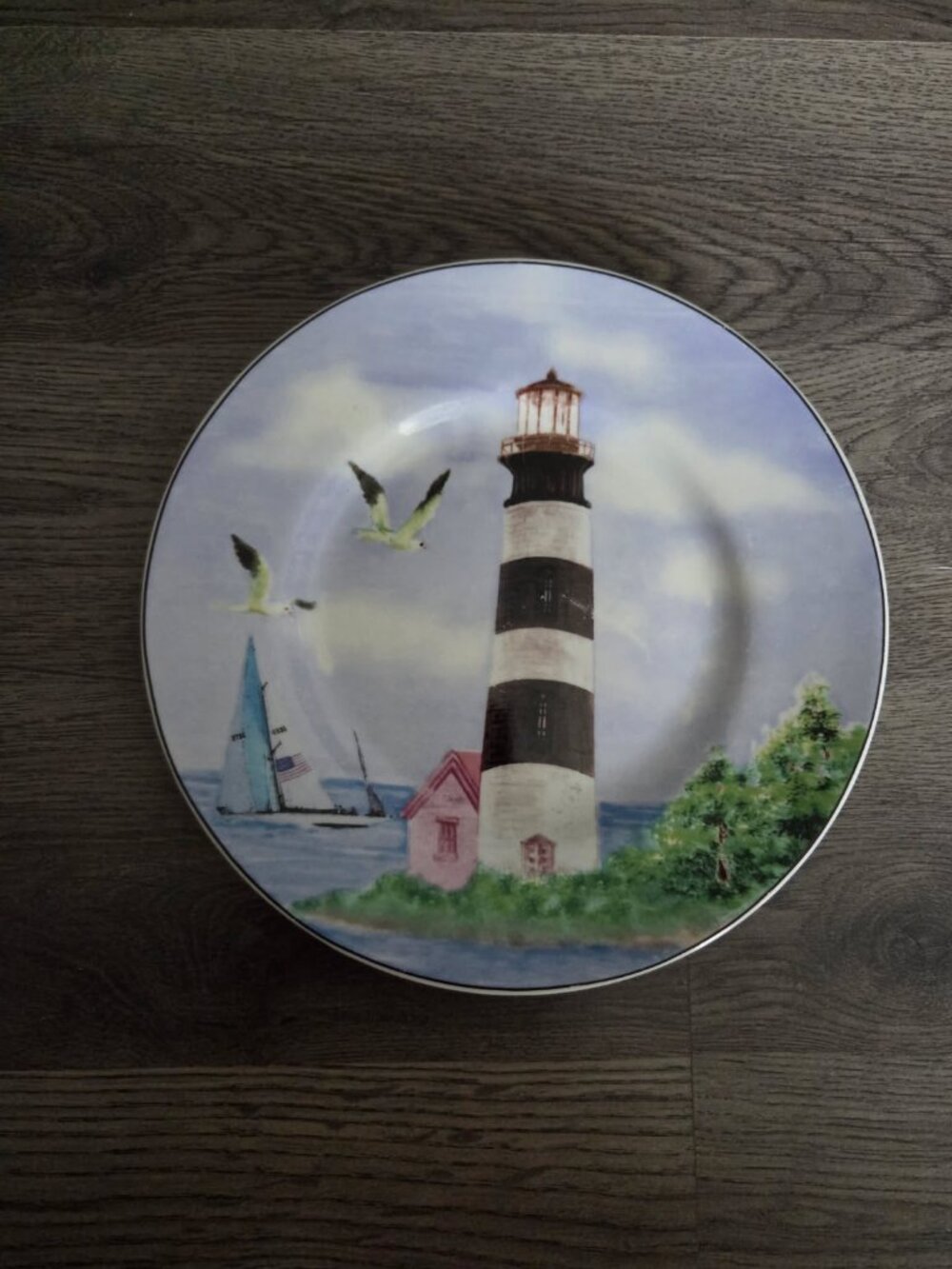 Thomson Pottery Lighthouse Salad Plates - set of 4